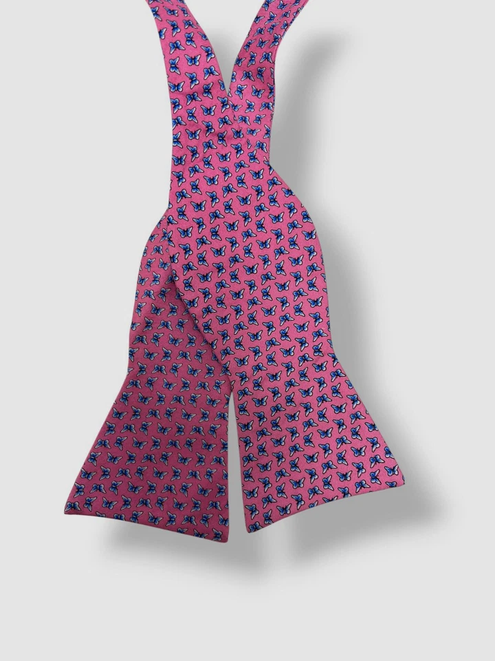 Pajarita automática Tommy Hilfiger rosa mariposa para hombre Foto 1 de 1