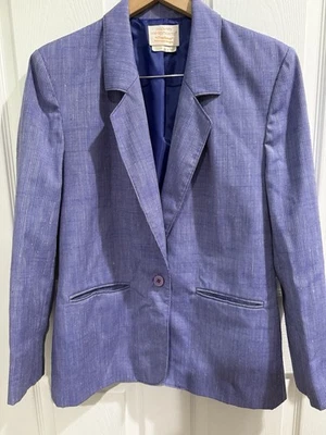 Pendleton Country Sophisticates Vintage Suit w Blazer 10 & Skirt 8 Silk Blend - Image 1 of 4