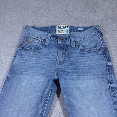Jeans Ariat para hombre 30x30 (ajuste 30x29) azul M7 ajustados rectos vaqueros occidentales Foto 1 de 4