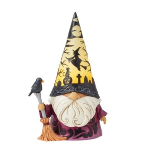 Jim Shore Spooktacular - Mago con Escena LED Sombrero Estatuilla 6016639 Nuevo para 2025 - Imagen 1 de 4