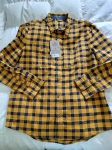 Jockey Outdoors Luke Bryan Herren Flanell Feldhemd Gold & Schwarz Buffalo Ck LESEN - Bild 1 von 12