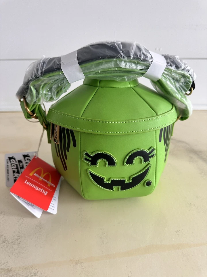 Bandolera McDonald's Loungefly Halloween McGoblin Bruja Feliz Comida Cubo Nueva con Etiquetas Foto 1 de 4
