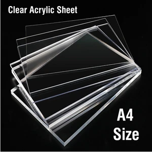 A4 ,Clear Plastic Panels, Acrylic , Perspex , 297 x 210mm, Discount Stock - Picture 1 of 2
