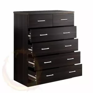 Artiss Tallboy 6 Drawers Storage Cabinet - Walnut - Picture 1 of 8