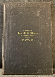 In Memory of Marcellus E. Kleberg: A Record of Telegrams, Letters, Resolutions - Bild 1 von 10