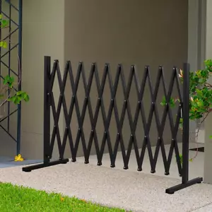 Expandable Fence Gate Garden Security Gates Metal Retractable Indoor Outdoor ... - Picture 1 of 12