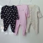 Baby Girl 0-3m Sleepsuit Set Of 3 UK