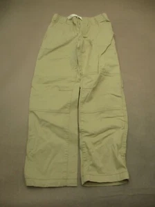 Cat&Jack Size 10 Kids Unisex Gray Cotton Blend Drawstring Pocket Cargo Pants 928 - Picture 1 of 10