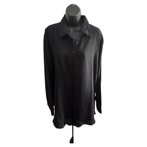 Zanzea Black Blouse Size 24 - Picture 1 of 8