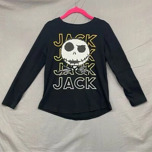 Disney Nightmare Before Christmas Long Sleeve Jack Shirt Black Size | 6 Kids - Picture 1 of 12