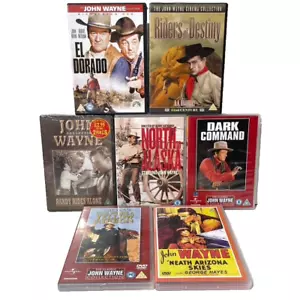 John Wayne DVD Movie Bundle 7 Great Classic Original Full-Length Feature Films - Foto 1 di 3