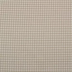 DESIGNER HOUNDSTOOTH CHECK FLAX WOVEN JACQUARD FURNITURE FABRIC BY YARD 55"W - Picture 1 of 4