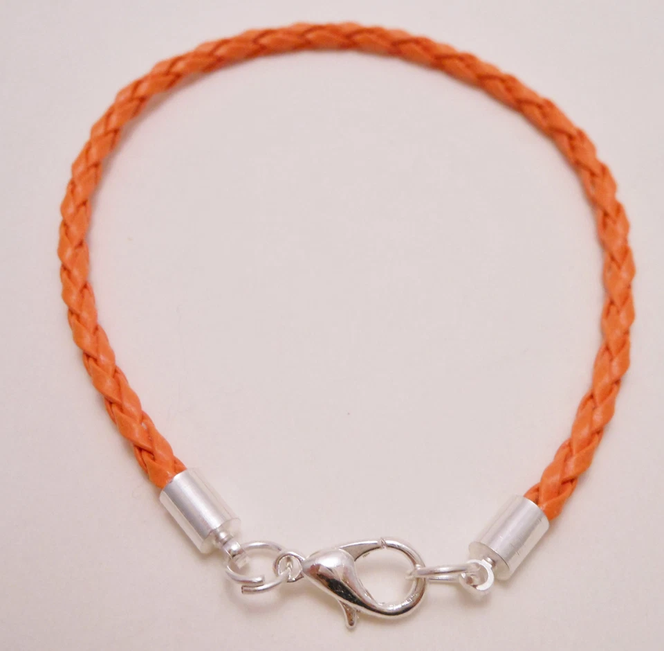 皮革编织人造冲浪项链 3 毫米冲浪项链带龙虾扣 — 第 1/1 张图片