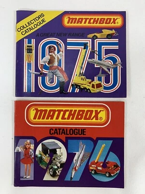 2 Catálogos de Coleccionistas Matchbox 1975 - 1976 Ediciones EE. UU. Folleto Catálogo Foto 1 de 4