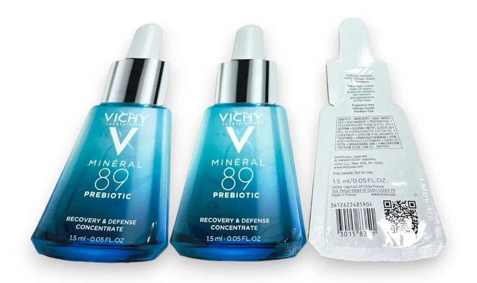 Vichy Mineral 89 Recovery Defense Concentrate (1.5ml/0.05fl.oz) Lot Of 3, New - Image 1 of 1