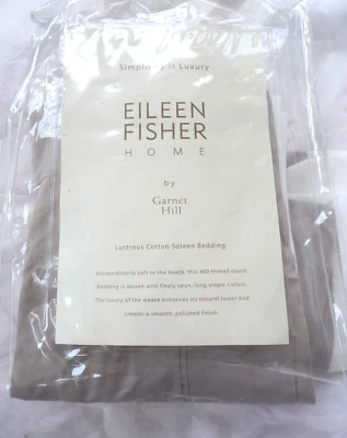 Eileen Fisher Home Garnet Hill Bedskirt - Twin 14”  Wisteria cotton sateen NIP - Image 1 of 4