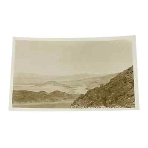 Postkarte RPPC Gurnsey Dam Wyoming abseits des Highway zum Staudammstandort B569 - Bild 1 von 2