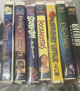 VHS MOVIES BUNDLE OF 7 FAMILY FRIENDLY HOURS OF ENTERTAINMENT GREAT CONDITION - Picture 1 of 16