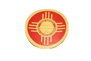Vintage Travel Decal Sticker New Mexico Port of Entry Board Land of Enchantment - Picture 1 of 2