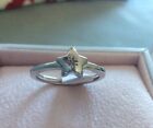 Bnwt & packaging sterling silver Hot Diamonds star ring with diamond size p