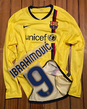Camiseta de visitante Barcelona 08/09 l/s edición jugador - Nueva Etiquetas + Oficial Sipesa Ibrahimovic-