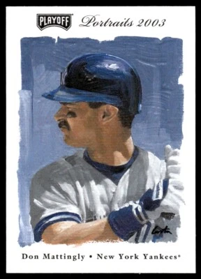 Retratos de playoffs 2003 béisbol Don Mattingly New York Yankees #89 casi nuevo Foto 1 de 2