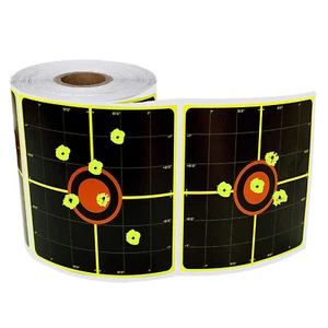 250pcs/Roll New 3 inch Self-Adhesive Reactive Shooting Splatter Targets Stickers - Picture 1 of 5