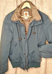 Chaqueta GORE-TEX VINTAGE Columbia Para Hombre Años 80 Azul Gris Cremallera Completa Exterior Talla M - Imagen 1 de 9