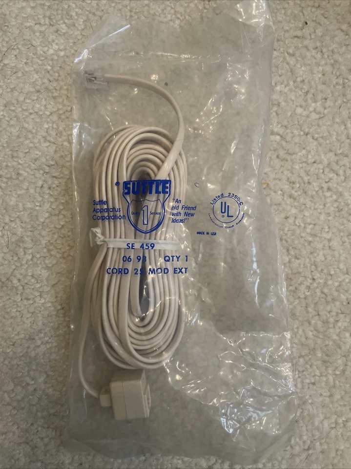 Suttle Apparatus Corp SE459, 06 93, Cord 25 MOD EXT - Image 1 of 2