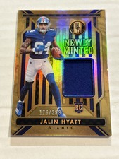 2023 GOLD STANDARD JALIN HYATT 176/399 NEWLY MINTED ROOKIE JERSEY RELIC GIANTS 