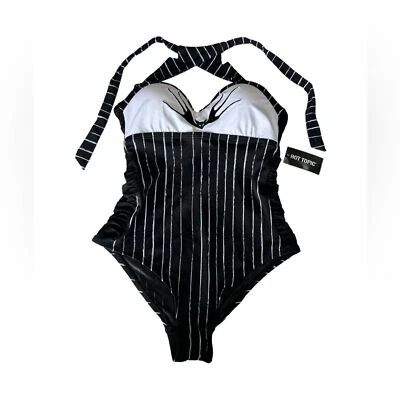 Disney Pesadilla antes de Navidad Jack Skellington Traje de baño de una pieza Nuevo con etiquetas S Foto 1 de 4