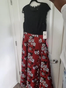 Aidan Mattox Metallic Jacquard Dress - Picture 1 of 12