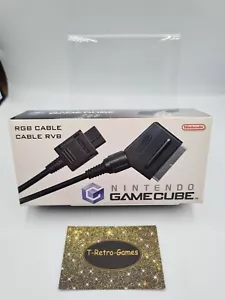 Nintendo GameCube RGB Cable Cable RVB Cable DOL-013 EUR IMBALLO ORIGINALE - Foto 1 di 8