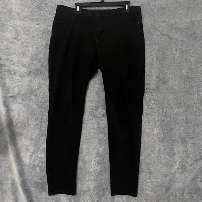 Pantalones de mezclilla para mujer Simply Vera Vera Wang ajustados elásticos negros talla 12 tiro medio Foto 1 de 4