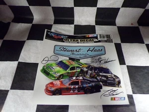 Tony Stewart-Haas Racing 2 Pack of NASCAR Square Decals - Picture 1 of 4