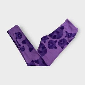 LuLaRoe OS Leggings Women’s Purple Bears Pattern Buttery Soft NEW - Picture 1 of 7