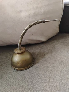 Bidone olio pompa pollice aquila vintage 3,5" - Foto 1 di 5