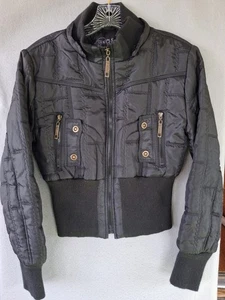 Ci Sono Juniors/ Misses Sm XS black ski/biker short jacket  **REDUCED Halloween - Picture 1 of 12