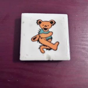 Vintage Grateful Dead Dancing Bear Magnet  Small Chip See Pics 2”x2” - Picture 1 of 4