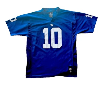 Футболка молодежная команда NFL New York Giants Eli Manning размер XL синяя - Изображение 1 из 4