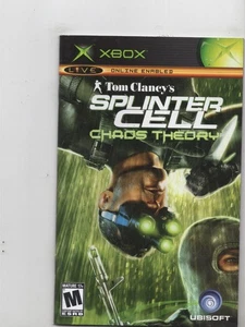 Splinter Cell Chaos Theory solo manuale Xbox originale autentico - Foto 1 di 1