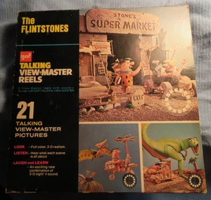 Carretes y folleto The Flintstones 3 TALKING View-Master Hanna-Barbera 1962 GAF - Imagen 1 de 24
