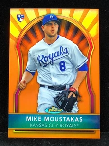 MIKE MOUSTAKAS 2011 TOPPS FINEST ROOKIE ORANGE REFRACTOR RC #53/99 - Picture 1 of 2