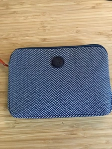 New Air France Amenity Kit Business Class Navy Blue Herringbone With Toiletries - Picture 1 of 4