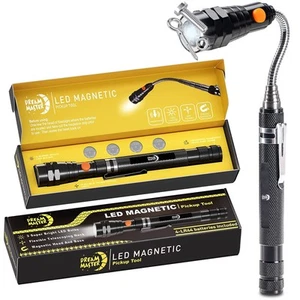 Magnetic Pickup Tool with 3 LED Lights, Telescoping Magnet Flashlight, Gifts ... - Picture 1 of 9