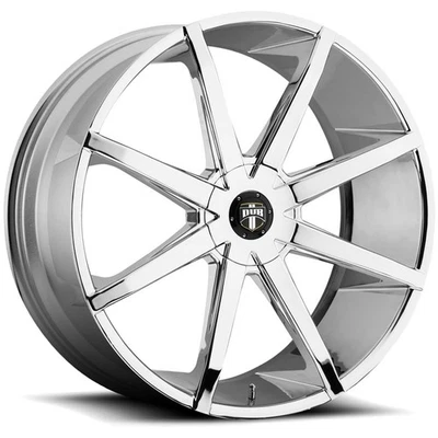 Dub S201 Push 20x8.5 6x120/6x132 +35mm Chrome Wheel Rim 20" Inch Foto 1 de 4