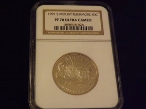 1991-S 50 C Mount Rushmore NGC PF 70 - Bild 1 von 2