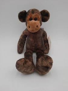 NWT Commonwealth Cuddle Zone Monkey Brown plush Stuffed Animal Vintage 13" 2001 - Bild 1 von 20