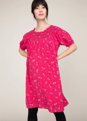 Hatch Maternity Women's THE LEONA DRESS Azalea/Canterbury $298 NEW - Image 1 of 4