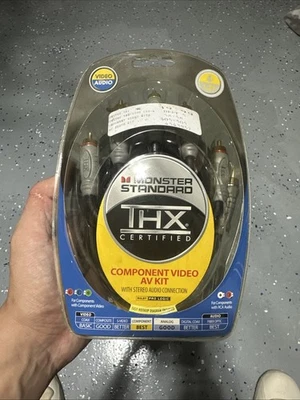 MONSTER Standard THX Certified Component Video Cables (NEW SEALED) 4 Feet - Image 1 of 4